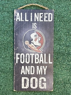 Florida State My Dog 6x12 Wood Sign - Image 1 of 4