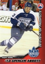 Spencer Abbott 2013-14 AHL Top Prospects Toronto Marlies