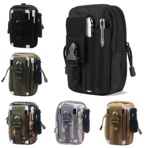 Army Tactical Holster Military Molle Waist Belt Bag Wallet Cell Phone Pouch Case - Picture 1 of 11
