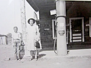 Vintage Shell Oil Gas Station Sedona Arizona Photos (4) Glass Pump Ranch 1930's - Picture 1 of 7