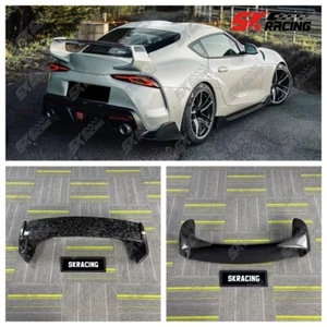 Forged/Carbon Fiber Rear Trunk Spoiler Wing Fits Toyota Supra A90 A91 2020-2024 - Picture 1 of 50