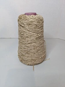 Silk City Fibers Rayon Cone Yarn Chenille Luxury 1300 YPP Cone BISQUE 10oz - Picture 1 of 4