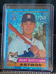 Shay Whitcomb RC 2025 Topps Heritage Chrome Light Blue Sparkle #362 Astros - Picture 1 of 2