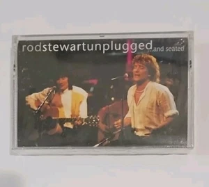 1993 Rod Stewart Unplugged & Seated Cassette Tape Ronnie Wood Rolling Stones NEW - Picture 1 of 4