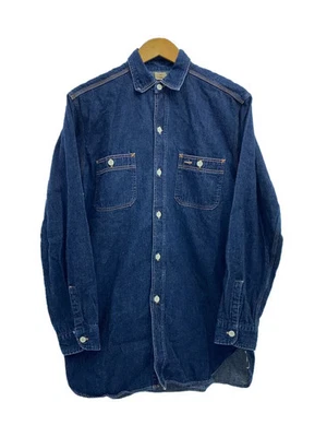 WAREHOUSE 长袖衬衫,42 码,棉质,靛蓝 — 第 1/4 张图片