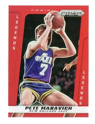 2024-25 Panini Prizm Deca #226 Pete Maravich Legends Red Prizm/199 Foto 1 de 2