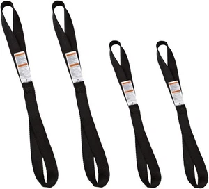 Ancra Tiedowns 12" & 18" Soft Touch - Tie Down Extension Black 4-Pack - Picture 1 of 2
