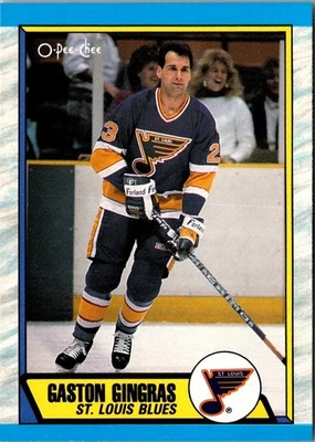 1989 O-Pee-Chee Gaston Gingras #270 St. Louis Blues Hockey Card - Image 1 of 2