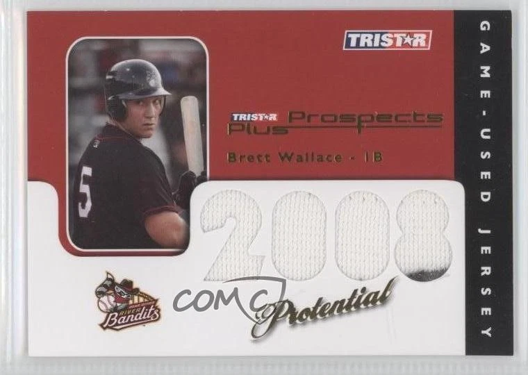 2008 TRISTAR Prospects Plus PROtential Game Used Gold /25 Brett Wallace #P-BW - Image 1 of 2