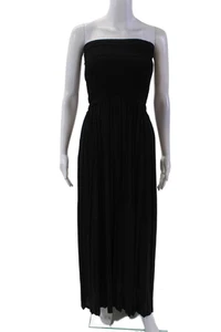 Elizabeth and James Womens Textured Sleeveless Square Neck Maxi Dress Black Size - Picture 1 of 6