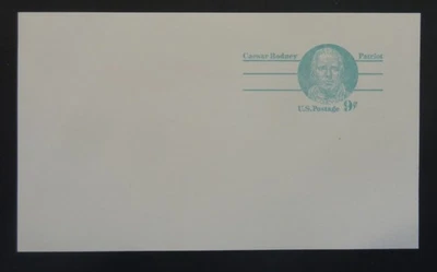 US Postal Card #UX70, 11¢ Green Caesar Rodney, Patriot - New (4060) - Image 1 of 2