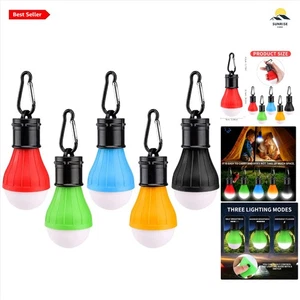 Portable LED Camping Lanterns Waterproof Hanging Lights for Outdoor Activities - Picture 1 of 9