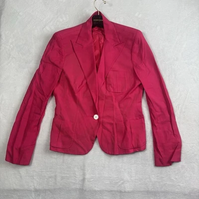 Blazer chaqueta de seda rosa seda para mujer 10 Lauren Ralph Lauren LRL de colección Foto 1 de 4