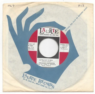 THE MUSIC EXPLOSION, "LITTLE BIT O'SOUL" - Image 1 of 3