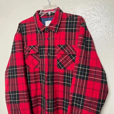Fear Of God Jacket Mens L Red Plaid Collection One 2015-2016 Pacsun FOG - Image 1 of 4