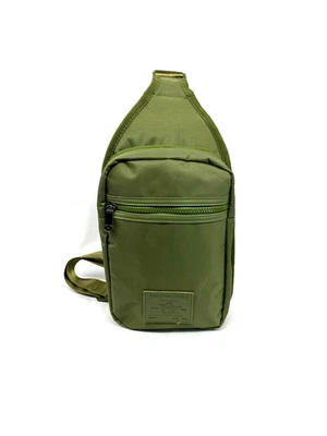 Bolso Bandolera True Religion Yeta 2.0 Para Hombre Bolso Bandolera Parche Buda Oliva Foto 1 de 4