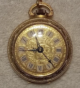 Vintage Sears Pocket Watch Wind Up Swiss Made w/ Alarm 1886 Replica Working - Picture 1 of 12