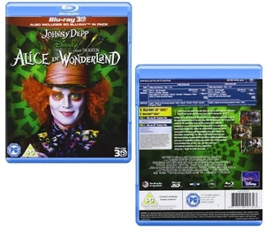 ALICE (2010) IN WONDERLAND - Johnny Depp - NEW RgFree 3D + 2D BLU-RAY - Picture 1 of 1