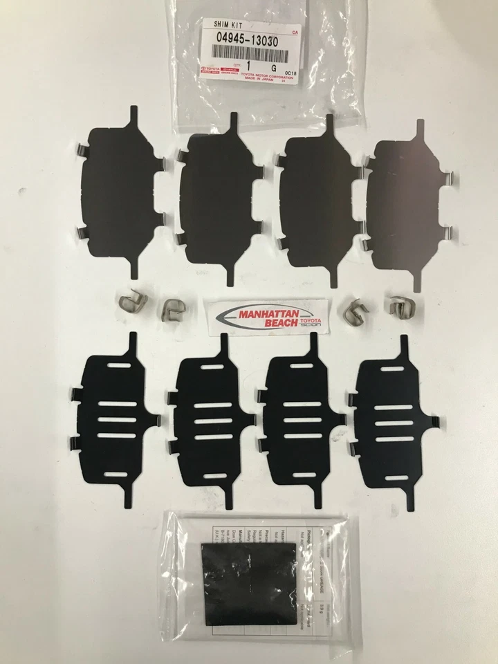 05-10 SCION TC, 05-11 XB, Genuine Toyota FRONT Disc Brake Shim KIT 04945-13030 - Image 1 of 1