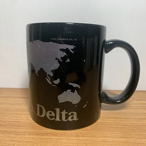 Delta Airlines Schwarz 4" Kaffeebecher/Tasse - Bild 1 von 4