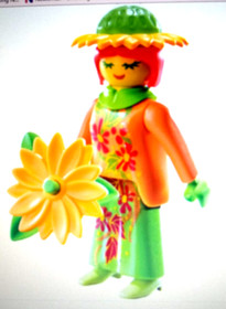 Playmobil,SUN FLOWER LADY, Series #11 Figure,RETIRED