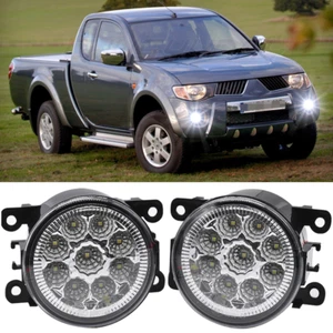 PAIRE DE FEUX DE BROUILLARD AVANT POUR AMPOULES MITSUBISHI L200 K74 2001-06 OBJECTIF CLAIR H11 - Photo 1/12