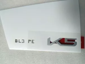 Rear Trunk K5 emblem (in silver) fit on 2025 KIA K5 / KIA K5 Hybrid - Picture 1 of 1