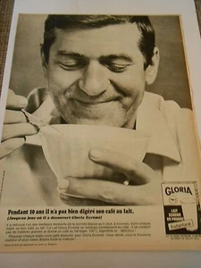 PUB Gloria lait en poudre ecrémé Advert Print 1966 - Picture 1 of 1