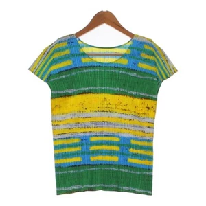 Auth PLEATS PLEASE ISSEY Total pattern short sleeves Cut Tops T-shirt 3 - Picture 1 of 9