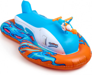 Nerf Super Soaker Stormforce Ride-On Racer – Float with Pool-Fed Water Blaster 