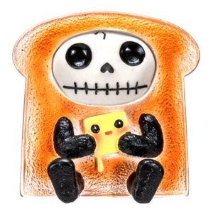 ✿ Nueva Figura Calavera FURRYBONES TOSTADAS FRANCESAS Muñeca Mantequilla Pan Desayuno Foodie - Imagen 1 de 5