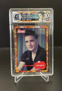 2022 Topps Heritage Elvis Presley - #37 Aloha Boarder #08/25 elektrische Bewertung 10 - Bild 1 von 2