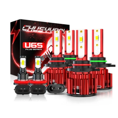 For Dodge Ram 1500 2500 3500 2013-2018 W/ Projector-type LED Headlight Fog Bulbs - Image 1 of 4