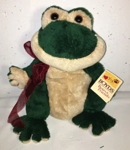 Vintage Boyd's Bears Marke Kuschel-Flausch "Ripple" Frosch - Bild 1 von 4