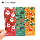 90*30MM Box Seal Stickers Christmas Pattern Merry Christmas Labels