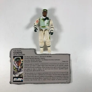 Vintage Iceberg GI Joe Actionfigur 1986 Snow Trooper mit Karteikarte Serie 5 - Bild 1 von 13