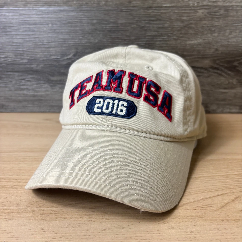奥运会帽子带背棕色里约2016年美国队服装 — 第 1/4 张图片