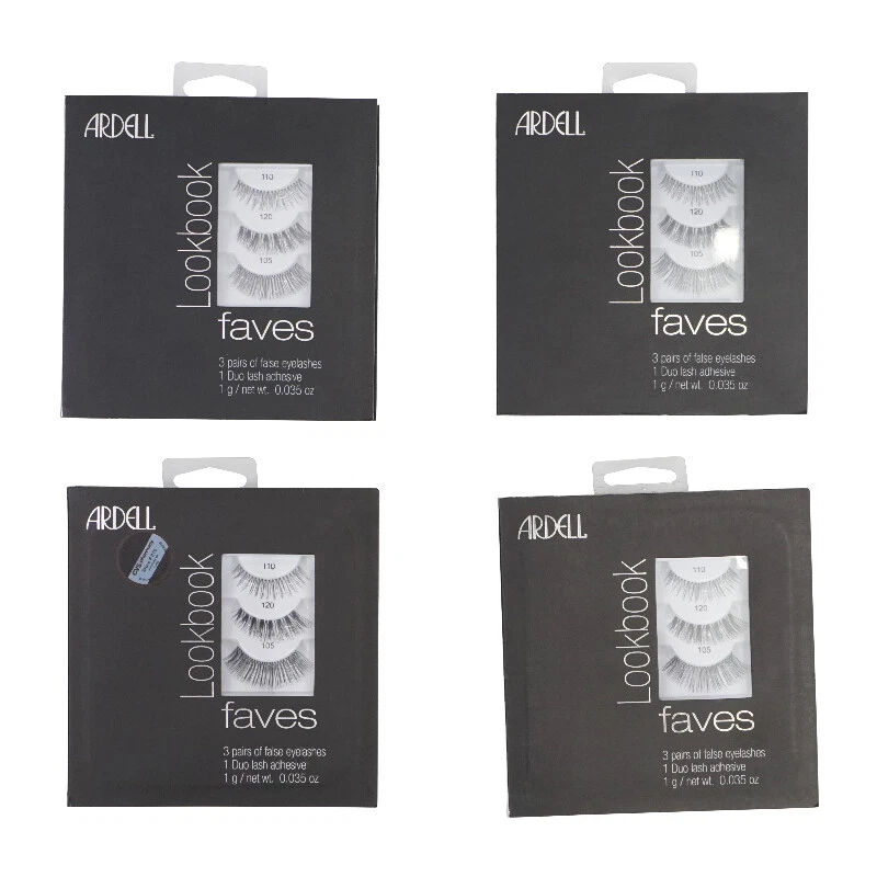 ARDELL FAVES FALSE EYELASHES RETAIL PACK OF 4