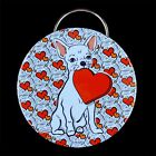 Chihuahua Dog Saint-Valentin ouvre-clés porte-clés accessoires de vacances - blanc