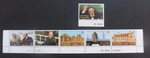 Anguilla 1974 Birth Cent Winston Churchill SG181/6 MNH UM unmontiert postfrisch - Bild 1 von 1