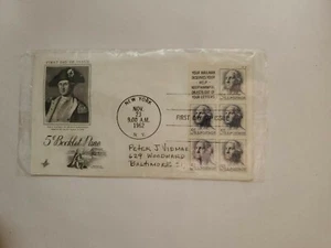 WASHINGTON BOOKLET PANE #1213a US FIRST DAY COVER 1962 ARTCRAFT CACHET FDC - Picture 1 of 1