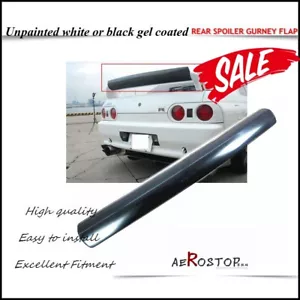 FRP DANCER FUJIMURA STYLE SPOILER GURNEY FLAP FOR SKYLINE BNR32 R32 GTR - Picture 1 of 10