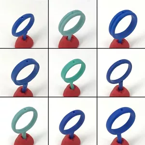 9 moldes de fundición de cera perdida WRB221 anillo de oro liso menor ranura de diamantes - Imagen 1 de 3