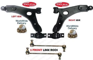 FOR FORD FOCUS 98-04 LEFT + RIGHT FRONT WISHBONE SUSPENSION ARMS + 2x LINK BARS - Picture 1 of 1