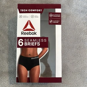 Slip intimo donna Reebok nuovo senza cuciture misto nylon confezione da 6 medium - Foto 1 di 10