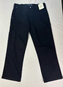 Pantalones de mezclilla negros de carpintero Abercrombie & Fitch para hombre (34x32) nuevos con etiquetas - Imagen 1 de 7