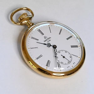 Reloj de bolsillo Catorex Swiss Made dorado 17 Jewels ETA 6497-1 como nuevo - Imagen 1 de 18