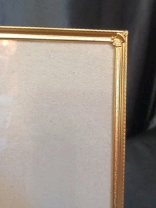 VINTAGE ORNATE METAL PHOTO FRAME 8" X 10" HOLLYWOOD REGENCY - Picture 1 of 11