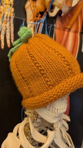 Grobstrick Kürbis Beanie in sehr gutem Zustand keine Risse, Haken oder Flecken. - Bild 1 von 4