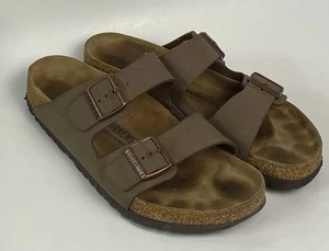 Birkenstock Arizona Brown Suede Sandals Size 43 / 280 / M10 Made in Germany EUC - Picture 1 of 10